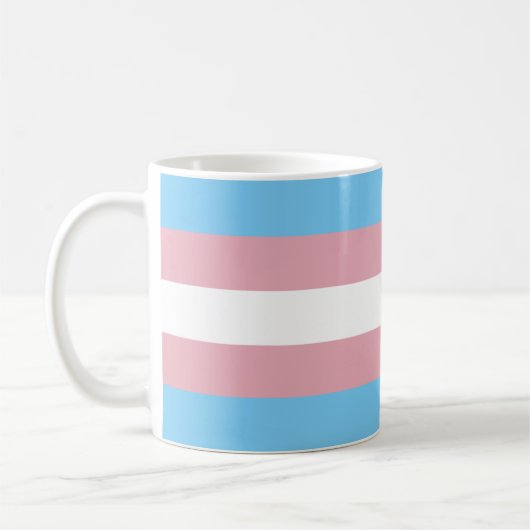 Trans Pride Flag Koffiemok (Links)