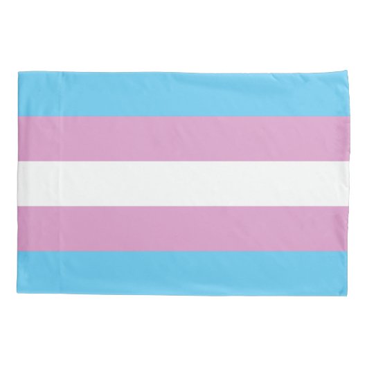 Trans Pride Flag Kussensloop (Achterkant-Links)