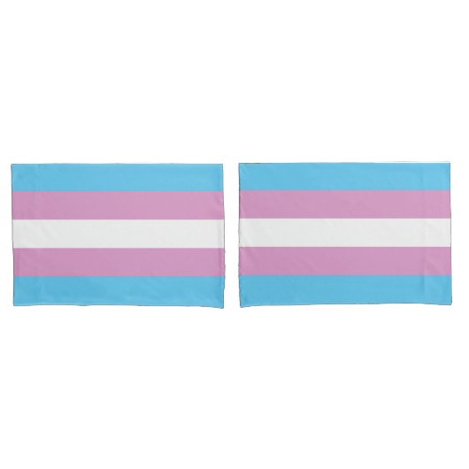 Trans Pride Flag Kussensloop (Voorkant-Set)