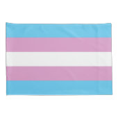 Trans Pride Flag Kussensloop (Achterkant-Rechts)