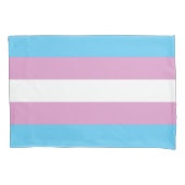 Trans Pride Flag Kussensloop (Voorkant-Links)