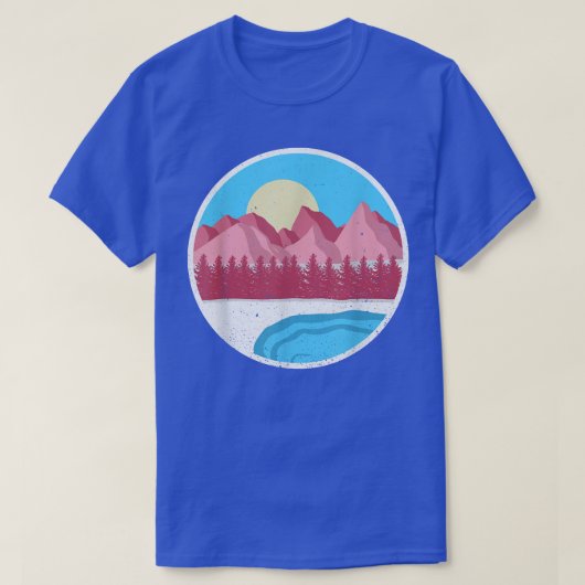 Trans Pride Flag Landscape ondersteunt mensenrecht T-shirt (Design voorkant)