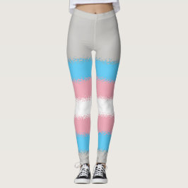 Trans Pride Flag Leggings
