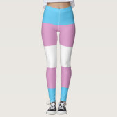 Trans Pride Flag Leggings (Voorkant)