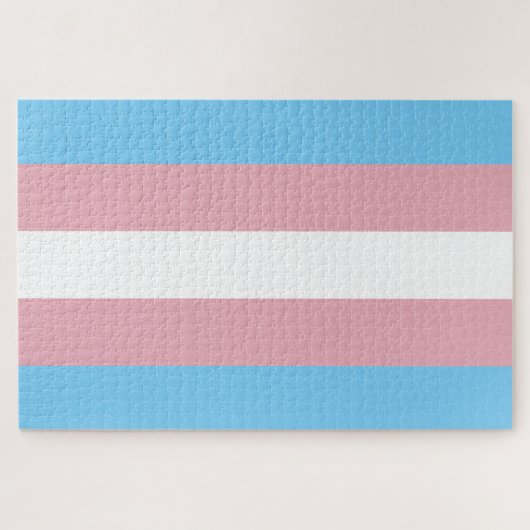 Trans Pride Flag Legpuzzel (Horizontaal)