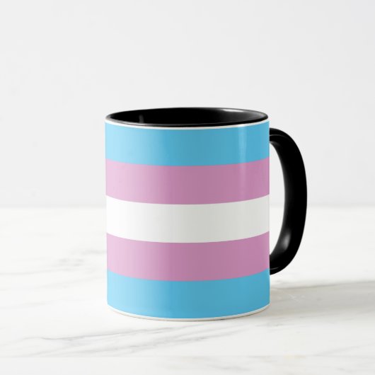 Trans Pride Flag Mok (Voorkant rechts)
