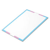 Trans Pride Flag Notitieblok (Schuin)