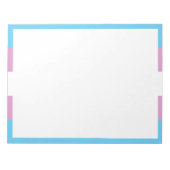 Trans Pride Flag Notitieblok (Voorkant)