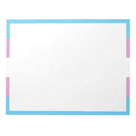 Trans Pride Flag Notitieblok (Voorkant)