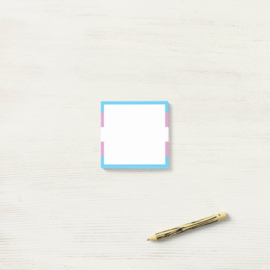 Trans Pride Flag Post-it® Notes (Op bureau)