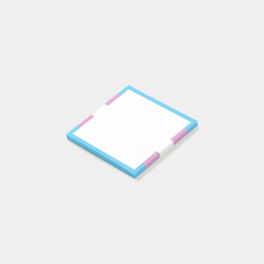 Trans Pride Flag Post-it® Notes (Schuin)
