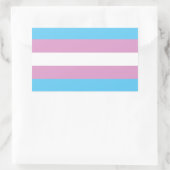 Trans Pride Flag Rechthoekige Sticker (Tas)