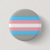 Trans Pride Flag Ronde Button 3,2 Cm (Voorkant)