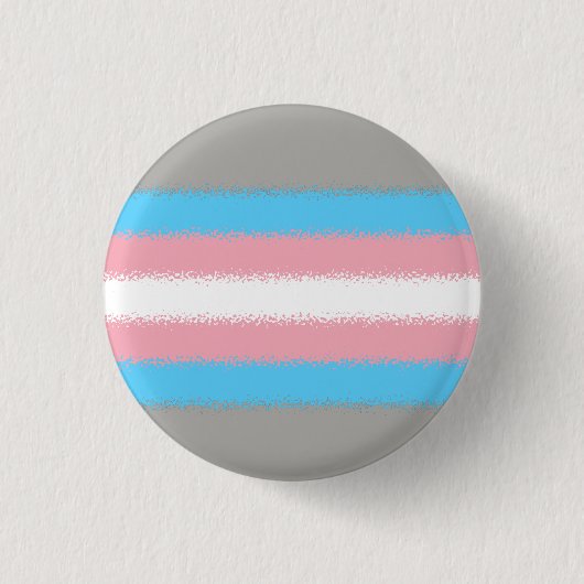 Trans Pride Flag Ronde Button 3,2 Cm (Voorkant)