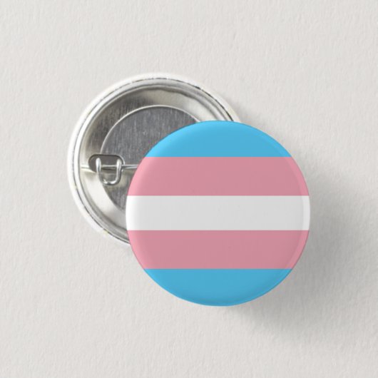 Trans Pride Flag Ronde Button 3,2 Cm (Voorkant /achterkant)