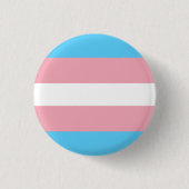 Trans Pride Flag Ronde Button 3,2 Cm (Voorkant)