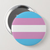 Trans Pride Flag Ronde Button 4,0 Cm (Voorkant /achterkant)