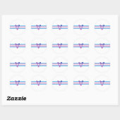 Trans Pride Flag Ronde Sticker (Vel)