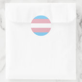 Trans Pride Flag Ronde Sticker (Tas)