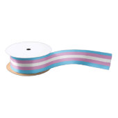 Trans Pride Flag Satijnen Lint (Spoel)