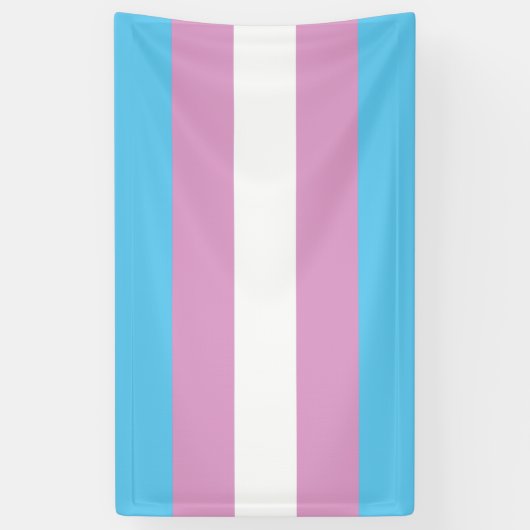 Trans Pride Flag Spandoek (Verticaal)
