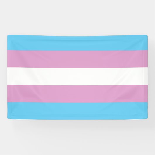 Trans Pride Flag Spandoek (Horizontaal)