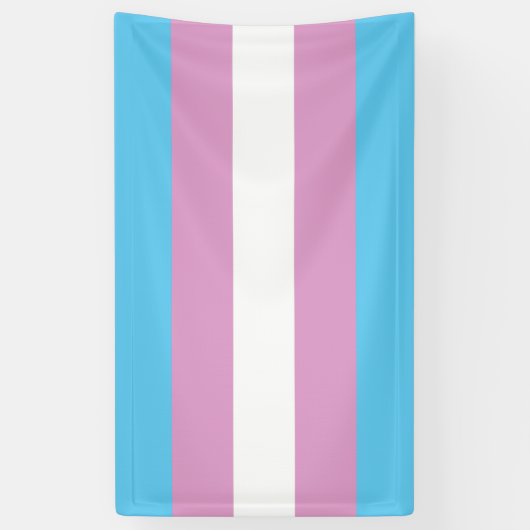 Trans Pride Flag Spandoek (Verticaal)