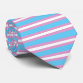 Trans Pride Flag Stropdas (Opgerold)