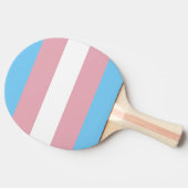 Trans Pride Flag Tafeltennisbatje (Zijkant)