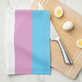 Trans Pride Flag Theedoek (Quarter Fold)