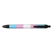 Trans Pride Flag Zwarte Inkt Pen (Achterkant)