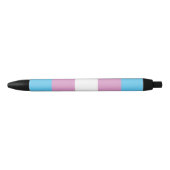 Trans Pride Flag Zwarte Inkt Pen (Voorkant)