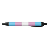 Trans Pride Flag Zwarte Inkt Pen (Bodem)