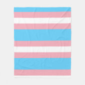 Trans Pride. Fleece Deken (Voorkant)