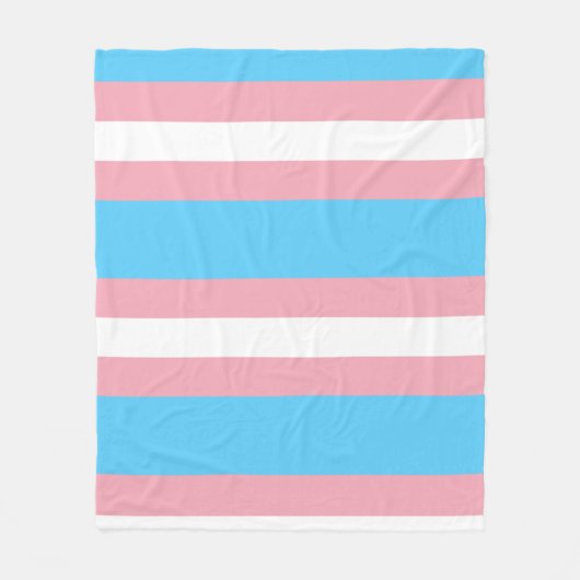 Trans Pride. Fleece Deken (Voorkant)