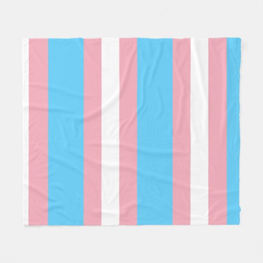 Trans Pride. Fleece Deken (Voorkant (Horizontaal))