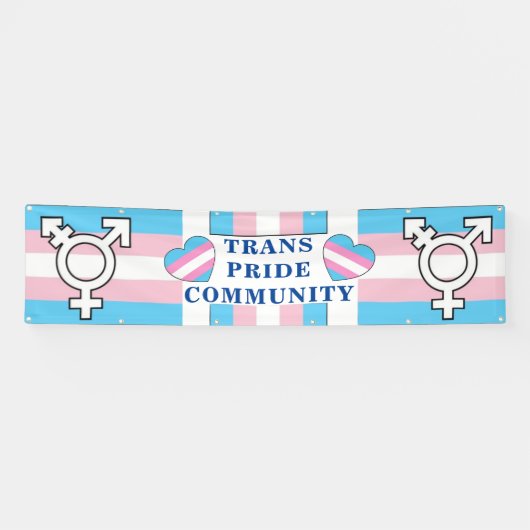 Trans Pride Gemeenschapsparade Banner (Horizontaal)