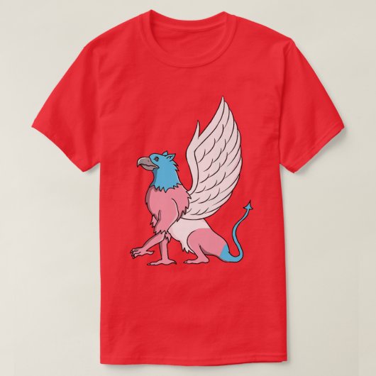 Trans Pride Griffin Transgender T-shirt (Design voorkant)
