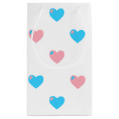 Trans Pride Harten Cadeautas (Achterkant)