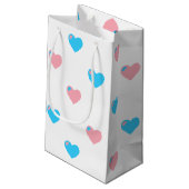 Trans Pride Harten Cadeautas (Achterkant Gekanteld)