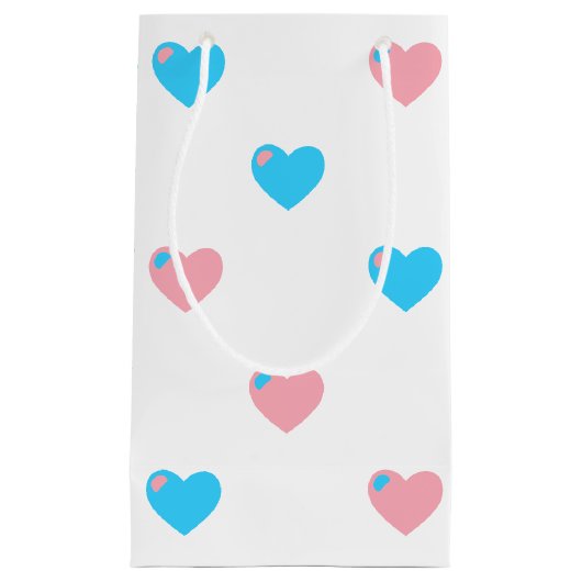 Trans Pride Harten Cadeautas (Voorkant)