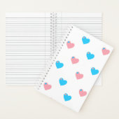 Trans Pride Harten Notebook Notitieboek (Binnen)