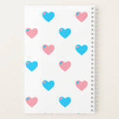 Trans Pride Harten Notebook Notitieboek (Achterkant)