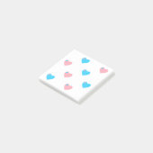 Trans Pride Harten Post-it Notities Post-it® Notes (Schuin)