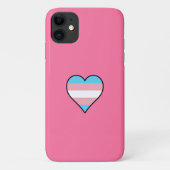 Trans Pride Heart Case-Mate iPhone Case (Achterkant)