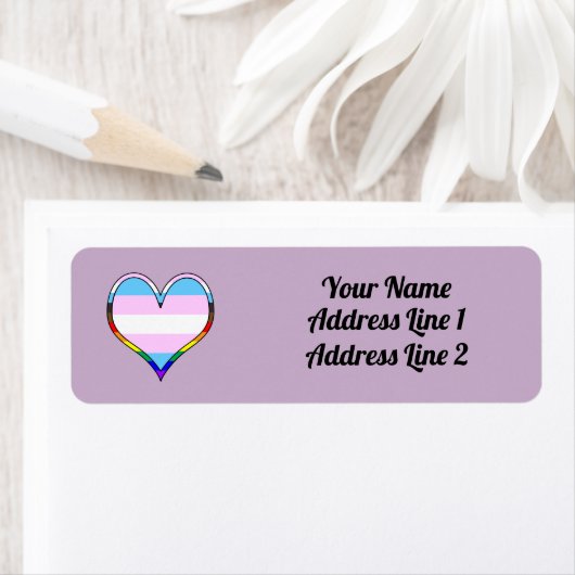Trans Pride Heart Label (Insitu)