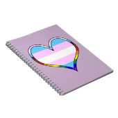 Trans Pride Heart Notitieboek (Rechterzijde)