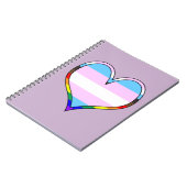 Trans Pride Heart Notitieboek (Linkerzijde)