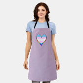 Trans Pride Heart Schort (Gedragen)