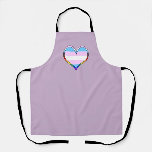 Trans Pride Heart Schort (Voorkant)